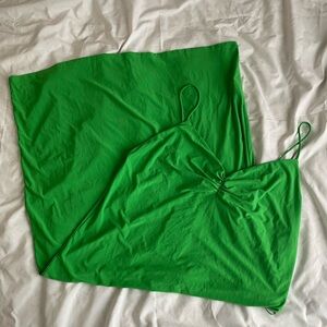 Zara Bright Green Strappy Dress